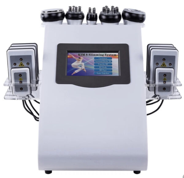6 In 1 40K Ultrasonic Cavitation Vacuum Radio Frequency Laser 8 Pads Lipo Laser Slimming Machine