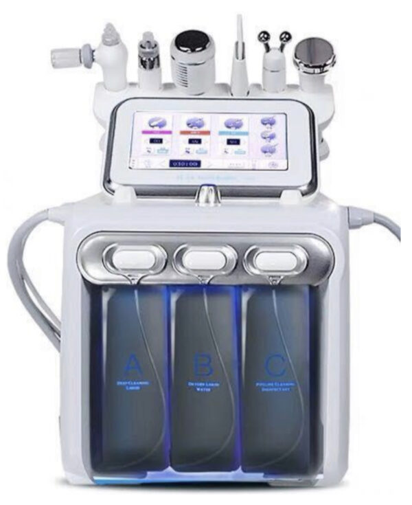 6 In 1 H2O2 Water Oxygen Jet Peel Hydra Beauty Skin Cleansing Hydra Dermabrasion Facial Machine Water Aqua Peeling