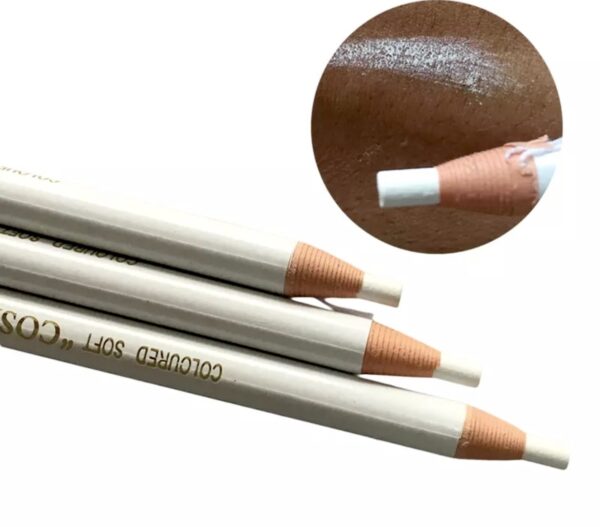 White Eyebrow Penci Peel Longlasting Eyebrow Pencil Easy to Wear Cosmetic Tint Dye Makeup